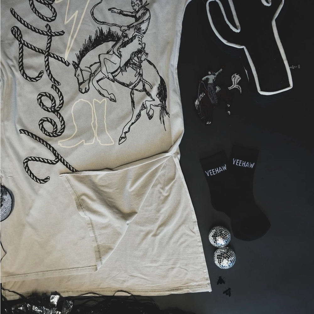 2 Fly Co. (Crazy Train) NWT Boutique Cowboy Rodeo Roper Yeehaw Dress s-3x - Picture 7 of 14